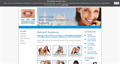 Desktop Screenshot of ihre-zahnarztpraxis-augsburg.de
