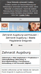 Mobile Screenshot of ihre-zahnarztpraxis-augsburg.de